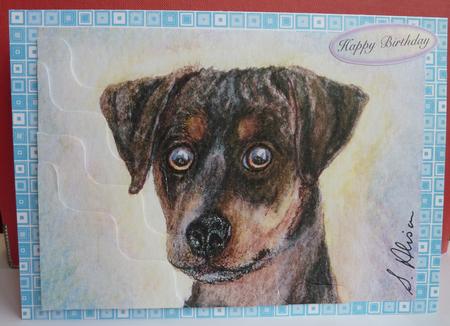 Wot? Me??? (the Very Picture of Innocence) Wavy Stacker by Anne Jackson