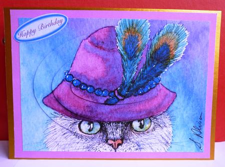 Undercover Cloche Cat Oval Pyramid by Anne Jackson