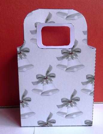 Christmas Bells in Cream Gift Bag by Anne Jackson
