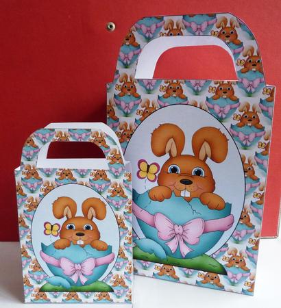 Easter Egg Bunny Gift Bag 2 by Anne Jackson