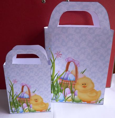 Blue Easter Chick Gift Bag by Anne Jackson