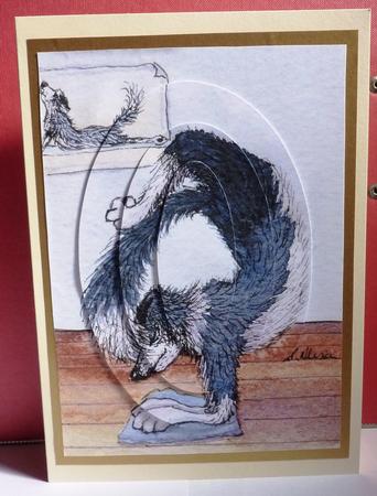 His Tail Wasn't an Advantage When Doing Yoga Oval Pyramage by Anne Jackson