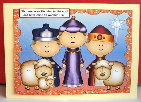 Scallop Corner Christmas - Wise Men with Sheep by Anne Jackson