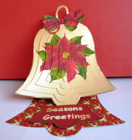 Poinsettia Decoupage Easel Kit by Anne Jackson