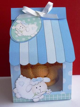 3D Easter Lamb Milk Carton Cupcake or Treat Box Mini Kit by Anne Jackson