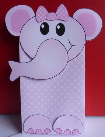 3D Lola Elephant Cute Character Gift Bag Mini Kit by Anne Jackson
