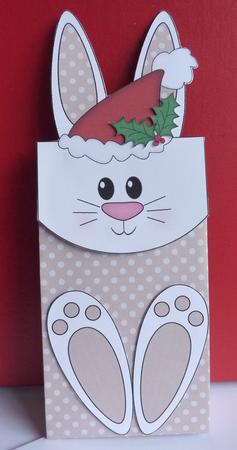 3D Little Bunny Cute Xmas Character Gift Bag Mini Kit by Anne Jackson