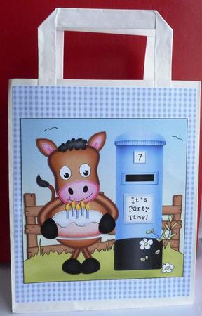 Gigi Horse N Postbox Quick Card N 3D Decoupage by Anne Jackson