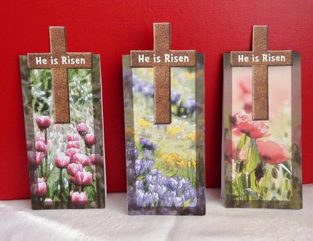 Easter Meadow Cross Magnetic Bookmarks by Anne Jackson
