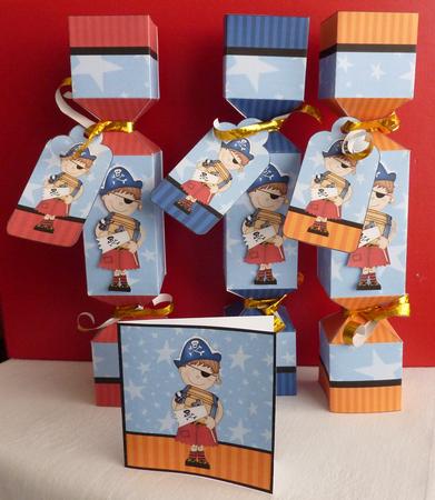 3D Boyz Joze Pirate Cracker Gift Favour Boxes by Anne Jackson