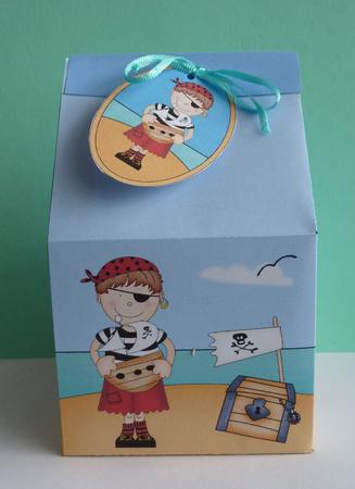 3D Boyz Pirate Joze Milk Carton Money or Treat Box Mini Kit by Anne Jackson