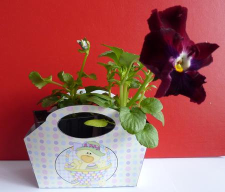 Easter Chick Gift Basket with Topper/bookmark 3 by Anne Jackson