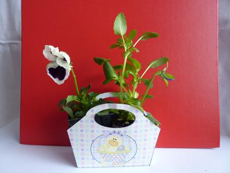 Easte Chick Gift Basket with Topper/bookmark 4 by Anne Jackson
