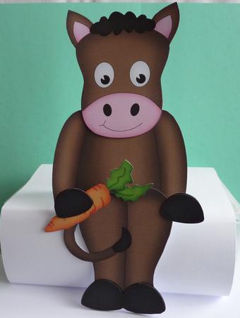 3D on the Shelf Card Kit - Gigi Horse by Anne Jackson