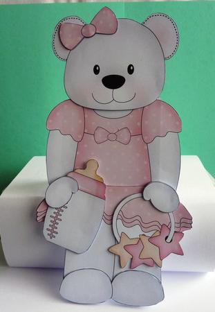 3D on the Shelf Card Kit - Belle Baby Bear by Anne Jackson