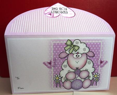 Knitting Sheep Money Wallet by Anne Jackson