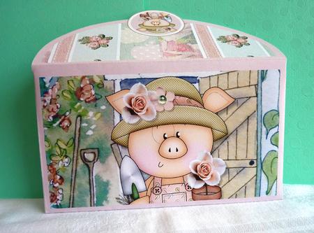 Lady Piggin' Gardening Money Wallet by Anne Jackson
