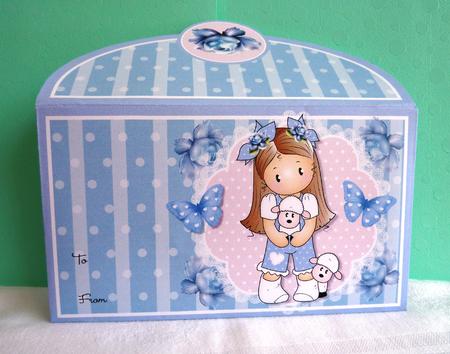 Chloe with Lambs Money Wallet by Anne Jackson