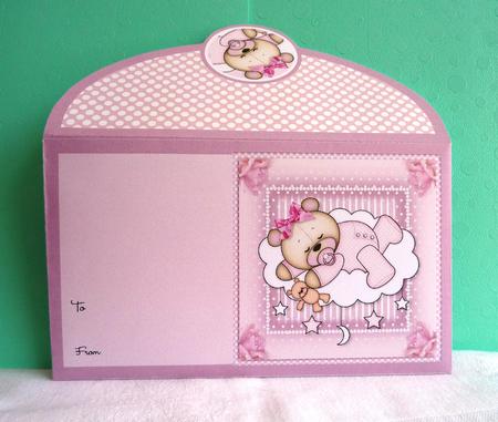 Baby Girl Sleeping Teddy Money Wallet by Anne Jackson
