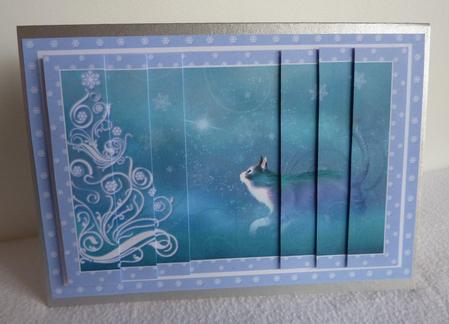 Moonlit Cat & Christmas Tree Side Stacker by Anne Jackson