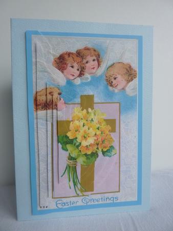 Easter Angels and Cross by Anne Jackson