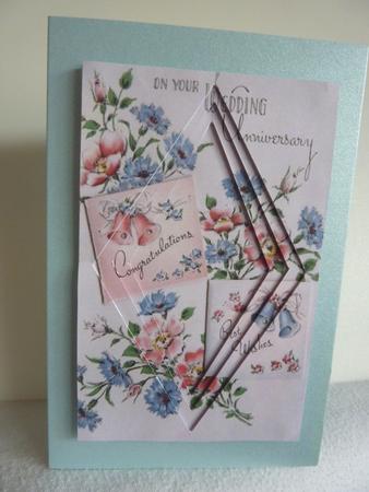Pretty Floral Anniversary Easy Diamond Tunnel Sheet by Anne Jackson