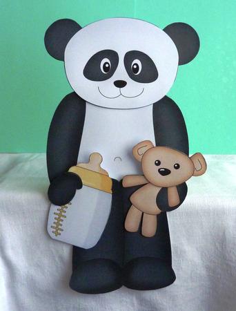 3D on the Shelf Card Kit - New Baby Panda Xin Xin by Anne Jackson