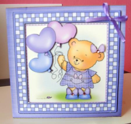 Rosie's Balloons Cut and Fold Quick Card by Anne Lawson