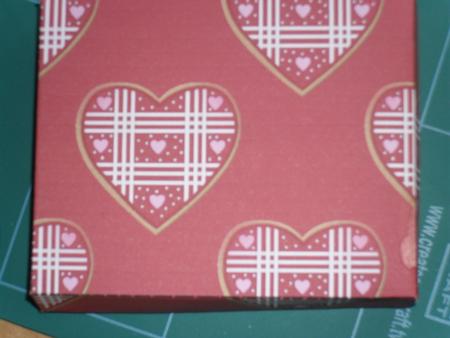 Red and Pink Hearts Gift Box with Lid by Anne-marie Wheeler