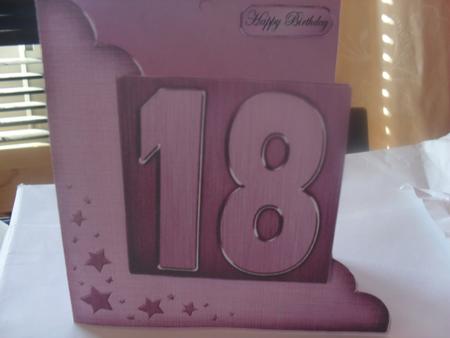 18th Metallic Age Cut and Fold Corner Card by Anne-marie Wheeler