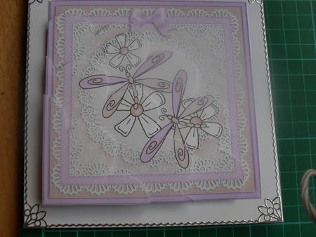 Dreamy Dragonflies Shell Edged Corner Side Stacker by Anne-marie Wheeler