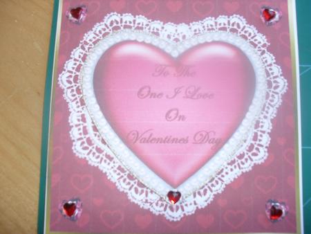 Lace & Pearl Heart by Anne-marie Wheeler