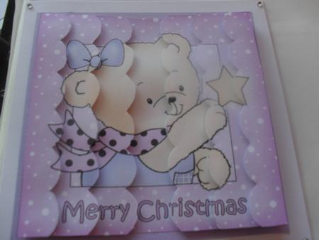 Rosie's Christmas Star Scallop Edge Side Stacker by Anne-marie Wheeler