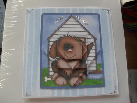Doggone Terrific Birthday Alternating Pyramid Card by Anne-marie Wheeler