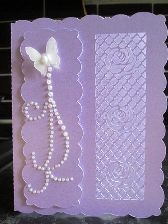 645 Lattice Rose Card by Anne-marie Wheeler