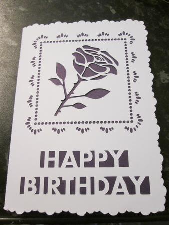 Happy Birthday Rose Card Template File by Anne-marie Wheeler