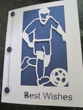 Footballer Card by Anne-marie Wheeler
