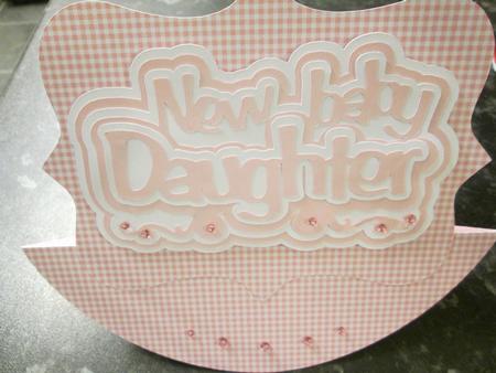 New Baby Daughter Topper by Anne-marie Wheeler