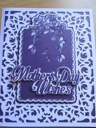 Mothers Day Wishes Tag Card Only by Anne-marie Wheeler