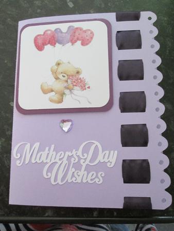 195 Ribbon Border Card by Anne-marie Wheeler
