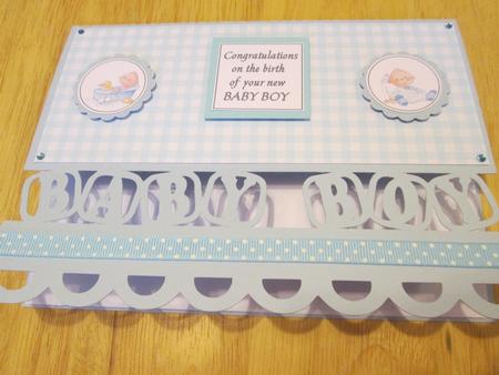 327 Baby Boy Card by Anne-marie Wheeler