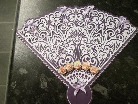 Best Wishes Fan Topper by Anne-marie Wheeler