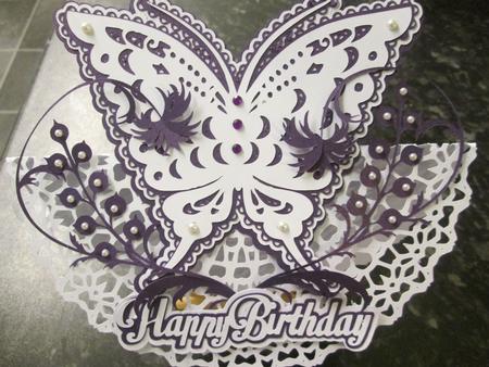Butterfly Rocker Card - Only by Anne-marie Wheeler