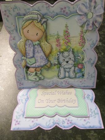 Chloe and Her Puppy Easel Card Kit by Anne-marie Wheeler