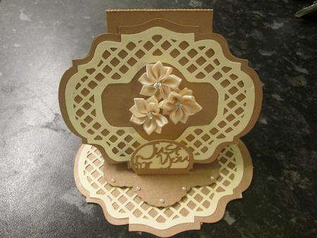 365 Lattice Layered Easel Card  by Anne-marie Wheeler