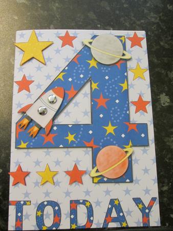 Four Today Space A5 Decoupage by Anne-marie Wheeler