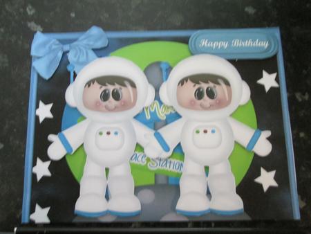 Lovely Astronaut Boy on the Moon  by Anne-marie Wheeler