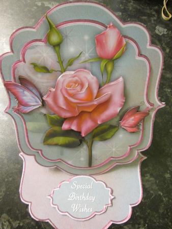 La Rosa Bracket Shaped Easel Card Mini-kit by Anne-marie Wheeler