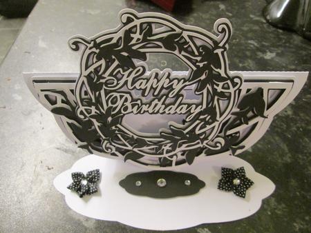Happy Birthday Easel Card  by Anne-marie Wheeler
