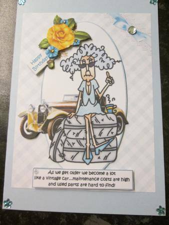 Stella Like a Vintage Car Quick Card by Anne-marie Wheeler